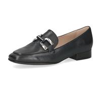 CAPRICE Damen Loafer mit Absatz aus Leder Elegant, Blau (Ocean Softnap.), 41 EU