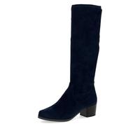 Caprice Damen Mode-Stiefel flach, Blau (NAVY STRETCH), 40,5