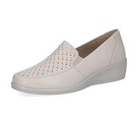 CAPRICE Damen Mokassin aus Leder, Weiß (Offwhite Nappa), 40