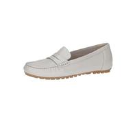 CAPRICE Damen Mokassins aus Leder Elegant, Cremefarben (Pearl Per.Deer), 36 EU