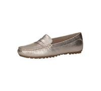 Slipper CAPRICE Gr. 41, platinfarben, metallic Damen Schuhe Slip ons mit schönem Zierriegel (11075747-41)