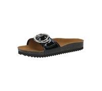 CAPRICE Damen Pantoletten aus Leder mit Schließe, Schwarz (Black Patent), 39 EU