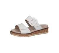 Caprice Pantoletten White Nappa – Leder mit Schließe – Weiß Gr. 42 EU