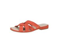 CAPRICE Damen Pantoletten aus Leder Sommer, Orange (Orange Suede), 42 EU
