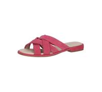CAPRICE Damen Pantoletten aus Leder Sommer, Rosa (Pink Suede), 40 EU