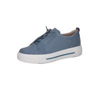 CAPRICE Damen Plateau Sneaker aus Leder Low Top, Blau (Lt.Blue Suede), 40 EU