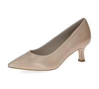 CAPRICE Damen Pumps aus Leder, Beige (BEIGE Perlato), 38,5