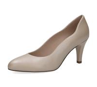 CAPRICE Damen Pumps aus Leder, Grau (Stone Perlato), 39