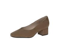 CAPRICE Damen Pumps aus Leder Kleiner Absatz, Grün (Olive Pearl), 36 EU