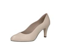 CAPRICE Damen Pumps aus Leder Spitz, Cremefarben (Offwhite Nappa), 37.5 EU