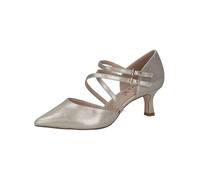 CAPRICE Damen Pumps aus Leder Spitz, Gold (Champagne), 38 EU