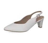 CAPRICE Damen Pumps aus Leder, Weiß (White Nappa), 37,5