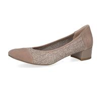 CAPRICE Damen Pumps Bast mit Blockabsatz, Braun (Mud Comb), 38 EU