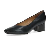 CAPRICE Damen Pumps Memotion aus Leder Kleiner Absatz Weite G, Blau (Ocean Nappa), 39 EU