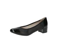 CAPRICE Damen Pumps mit Lochmuster Kleiner Absatz, Schwarz (Black Comb), 37.5 EU