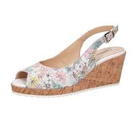 CAPRICE Damen Sandalen 28705-24, Frauen Keilsandalen, Ladies feminin elegant Women's Women Woman Freizeit leger bequem,Garden Multi,37 EU / 4 UK