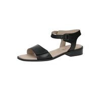 CAPRICE Damen Sandalen flach aus Leder Festlich, Schwarz (Black Nappa), 37 EU