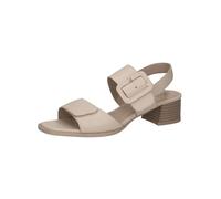 CAPRICE Damen Sandalen mit Absatz aus Leder Elegant, Cremefarben (Offwhite Nappa), 42 EU