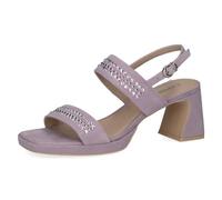 CAPRICE Damen Sandalen mit Absatz aus Leder Elegant, Lila (Lavender Suede), 39 EU