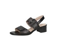 CAPRICE Damen Sandalen mit Absatz aus Leder Elegant, Schwarz (Black Nappa), 42 EU