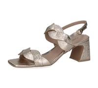 CAPRICE Damen Sandalen mit Absatz aus Leder Festlich, Gold (Lt.Gold Metal.), 36 EU