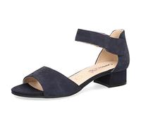CAPRICE Damen Sandalen mit Absatz aus Leder mit Riemchen, Blau (Ocean Suede), 39 EU