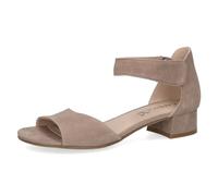 CAPRICE Damen Sandalen mit Absatz aus Leder mit Riemchen, Braun (Mud Suede), 38.5 EU