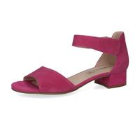CAPRICE Damen Sandalen mit Absatz aus Leder mit Riemchen, Lila (Fuchsia Suede), 38.5 EU