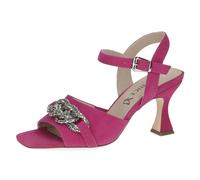 CAPRICE Damen Sandalen mit Absatz aus Leder mit Riemchen, Lila (Fuchsia Suede), 39 EU