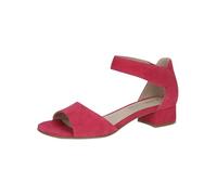 CAPRICE Damen Sandalen mit Absatz aus Leder mit Riemchen, Rosa (Pink Suede), 40 EU