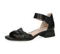 CAPRICE Damen Sandalen mit Absatz aus Leder mit Riemchen, Schwarz (Black Nappa), 39 EU