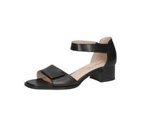 CAPRICE Damen Sandalen mit Absatz aus Leder mit Trapezabsatz, Schwarz (Black Nappa), 39 EU