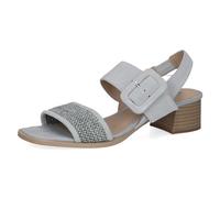CAPRICE Damen Sandalen mit Absatz mit Schnalle mit Riemchen, Blau (Lt.Blue Comb), 41 EU