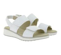 CAPRICE Damen Sandalette Nappaleder-Sandalen mit CAP Memotion-Technologie Sommer-Schuhe 9-28708-44 102 Weiß 38