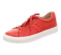 CAPRICE Damen Schnürhalbschuhe 23657-24, Frauen sportlicher Schnürer, lose Einlage, Plateau-Sohle Lady Ladies feminin Women,RED Nappa,37 EU / 4 UK