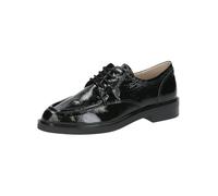 Schnürschuh CAPRICE "Caprice Halbschuhe Nappaleder", Damen, Gr. 38,5, schwarz (schwarz lack), Nappaleder, Schuhe Schnürschuh (91610926-38,5) schwarz lack