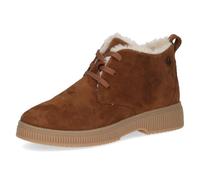 CAPRICE Damen Schnürschuhe aus Leder Gefüttert, Braun (Cognac Suede), 40 EU