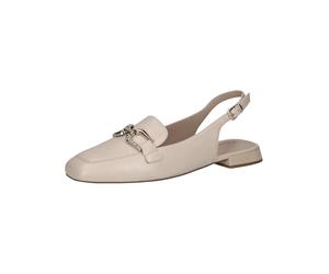 CAPRICE Damen Slingback-Loafer aus Leder Elegant, Cremefarben (Cream Perlato), 41 EU