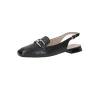 CAPRICE Damen Slingback-Loafer aus Leder Elegant, Schwarz (Black Nappa), 37 EU