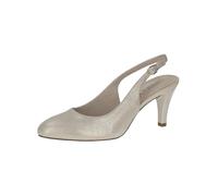 CAPRICE Damen Slingpumps aus Leder Elegant, Gold (Lt.Gold Metal.), 38 EU