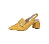 CAPRICE Damen Slingpumps aus Leder Spitz, Gelb (Yellow Perlato), 38.5 EU