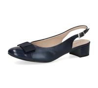 CAPRICE Damen Slingpumps mit Schleife Elegant, Blau (Navy Comb), 41 EU
