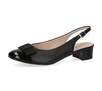 CAPRICE Damen Slingpumps mit Schleife Elegant, Schwarz (Black Comb), 37 EU