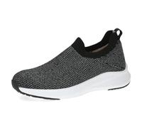 CAPRICE Damen Slip On Sneaker ohne Schnüren zum Schlupfen, Schwarz (Black Knit), 38 EU