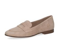 CAPRICE Damen Slipper aus Leder, Beige (BEIGE Suede), 41