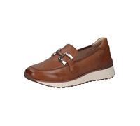 CAPRICE Damen Slipper aus Leder Bequem, Braun (Cognac Nappa), 40 EU