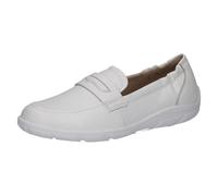 CAPRICE Damen Slipper aus Leder Bequem, Weiß (White Nappa), 41 EU