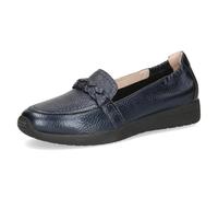 CAPRICE Damen Slipper aus Leder, Blau (Ocean PER.Deer), 39