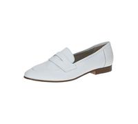 CAPRICE Damen Slipper aus Leder Elegant, Weiß (White Nappa), 38.5 EU