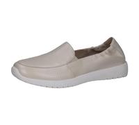 CAPRICE Damen Slipper aus Leder Flach, Cremefarben (Pearl Perl Dee), 37 EU